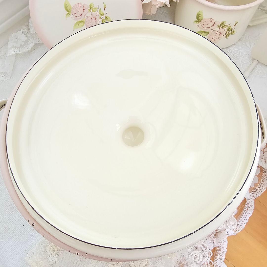 マーガレット.CoM様イマン 難あり ダイアナローズ アンティークキャセロール