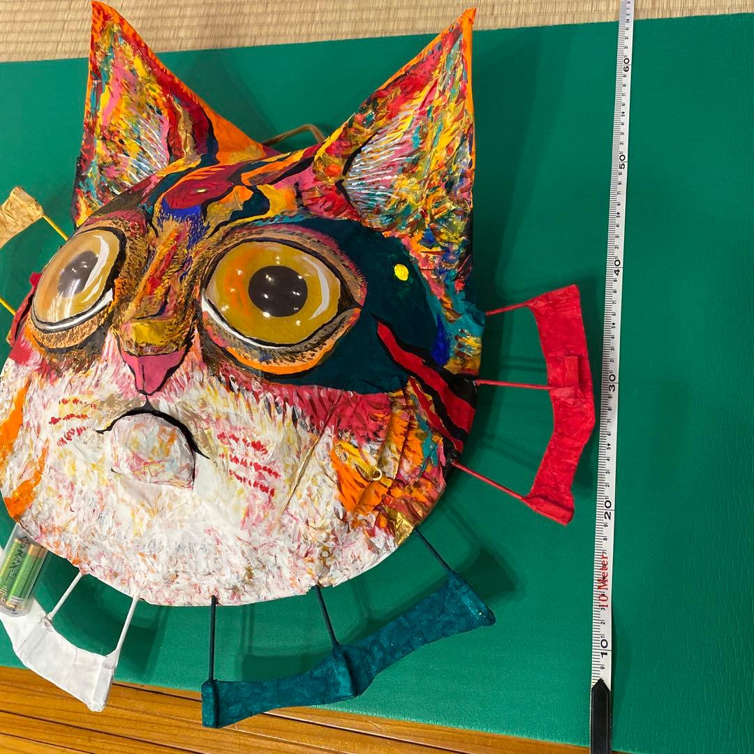 ネコ　猫　にゃんこ　大きい　手作り　ハンドメイド　壁飾り　造形看板　アート