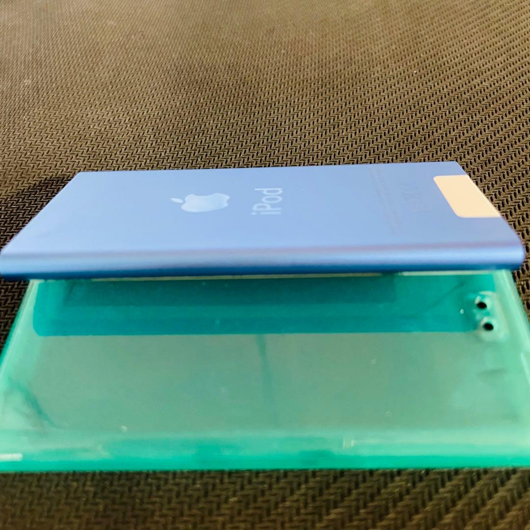 Apple アップル iPod nanoブルー 保護カバーあり