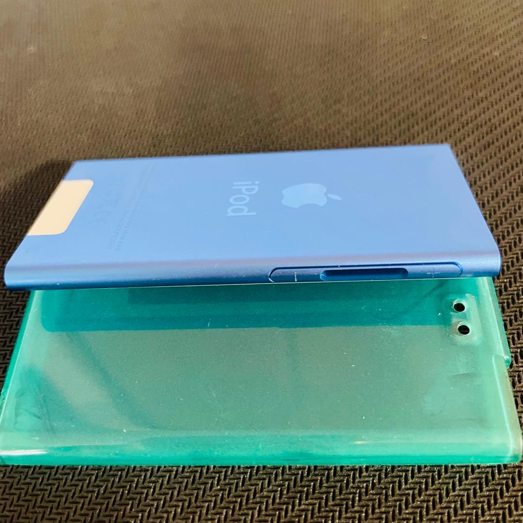 Apple アップル iPod nanoブルー 保護カバーあり