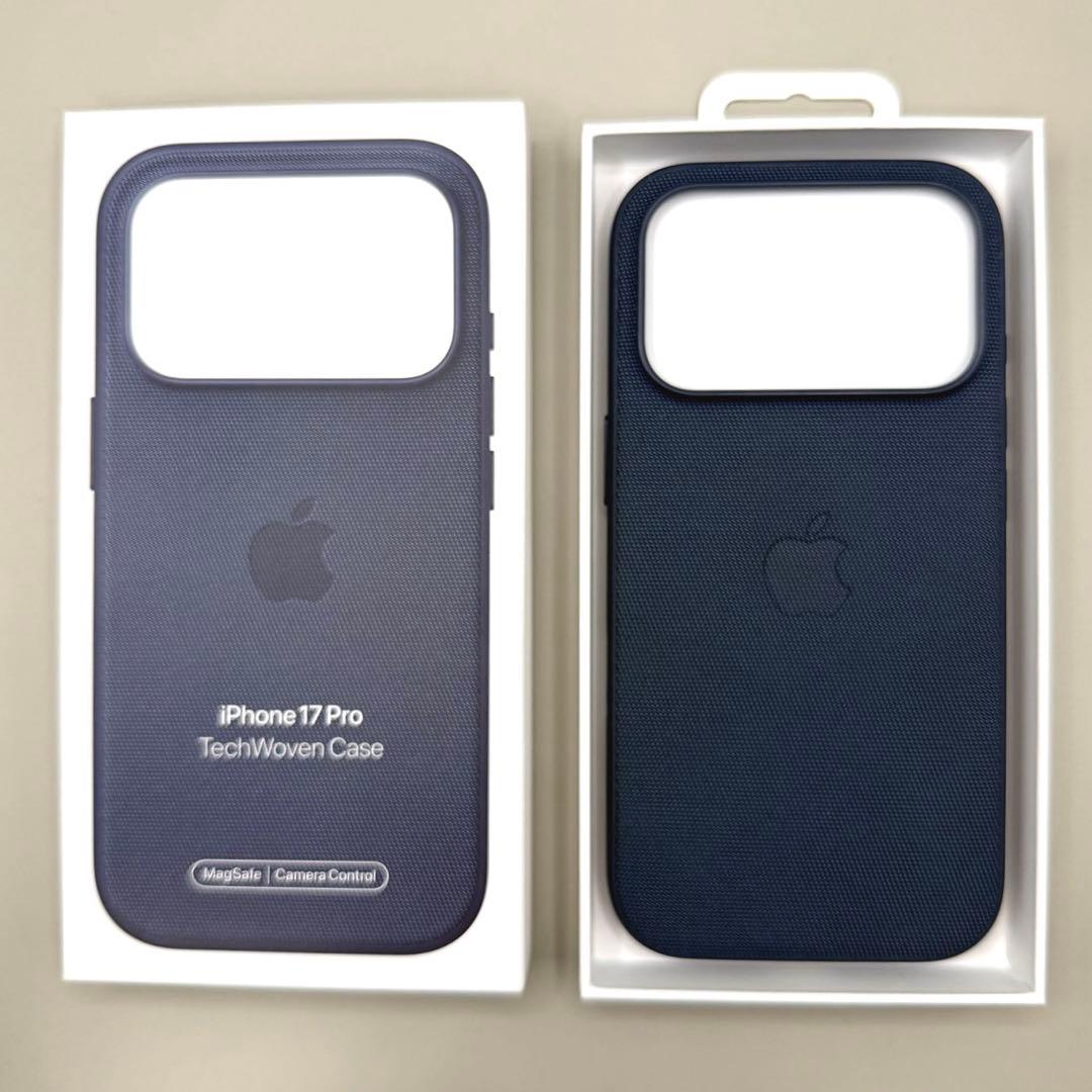 【純正】iPhone17Pro テックウーブンケース ブルー