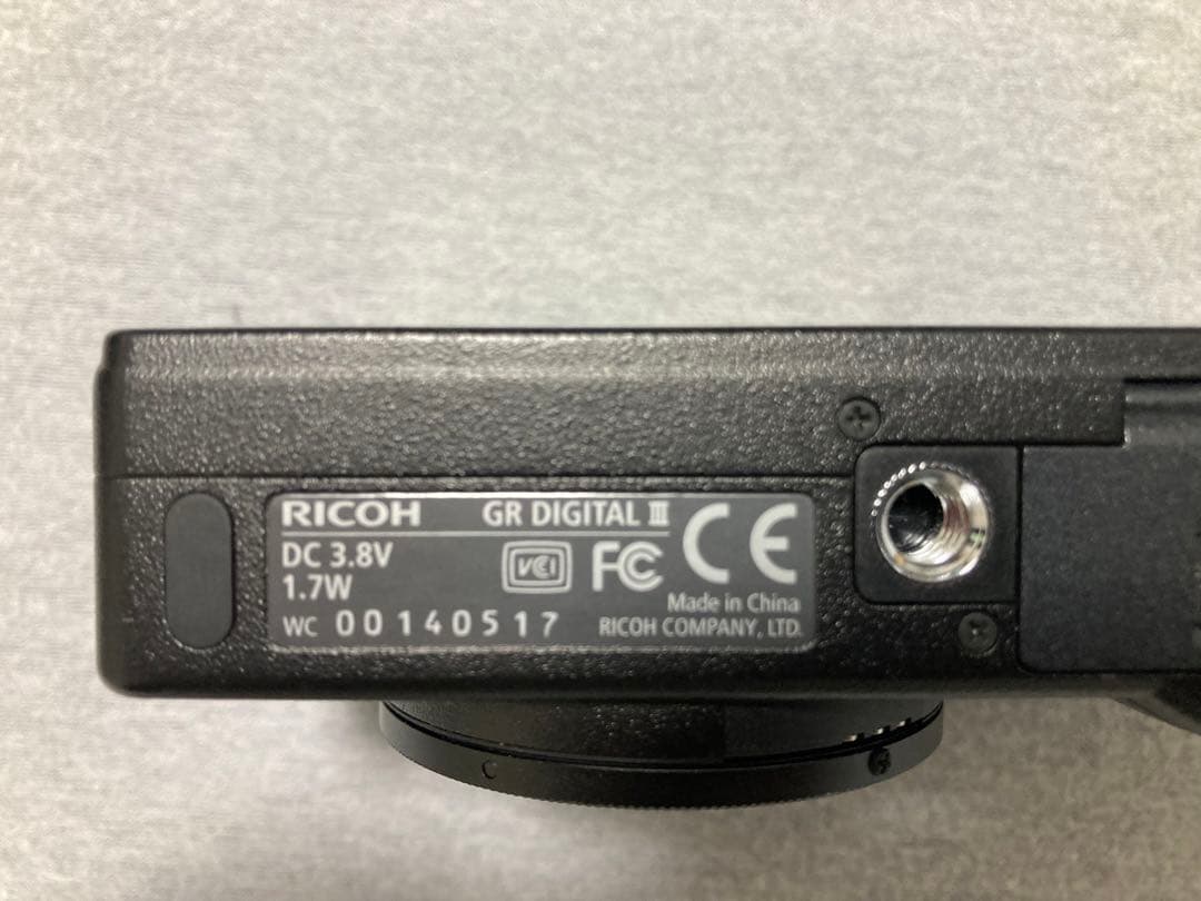 [美品] RICOH GR DIGITALⅢ(箱.付属品完備)2009年発売品