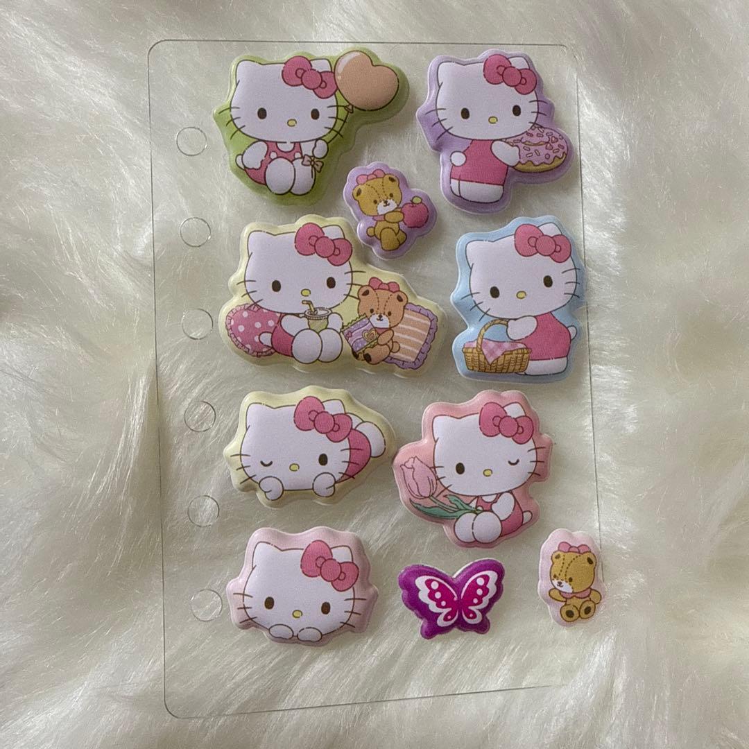 シール帳 完成品 正規品 日焼けキティ ほっぺちゃん サンリオ シート9枚