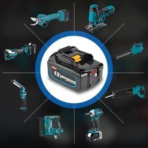 【2個+1個】BL1860 ライト付 18V 6.0 バッテリー 2個 カバー付