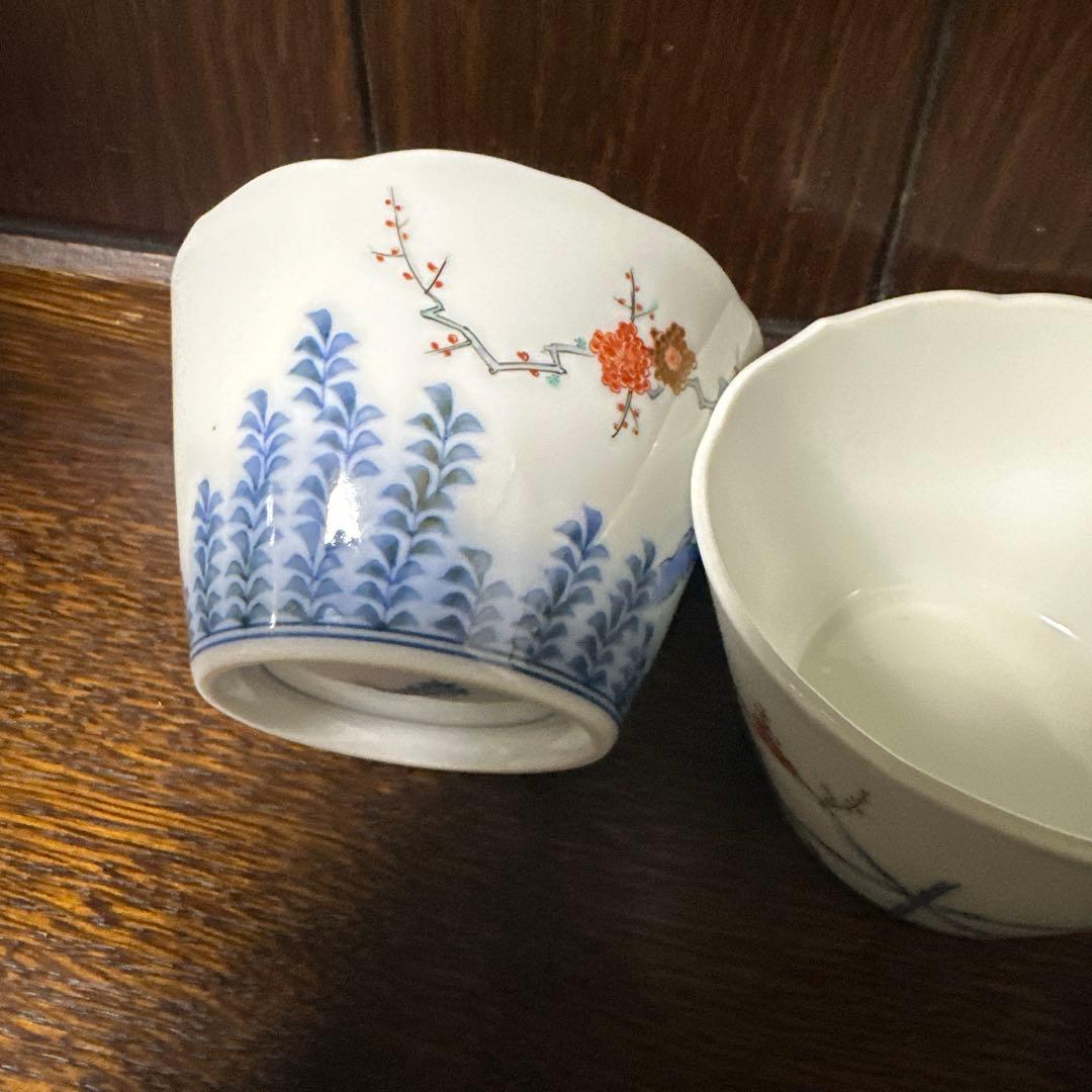 未使用. 酒井田柿右衛門. 梅垣根文. 小鉢二客