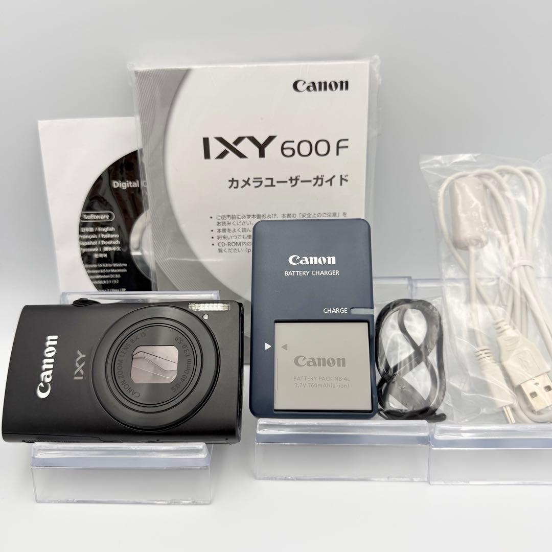【極美品】Canon IXY 600F ブラック コンデジ 実写あり