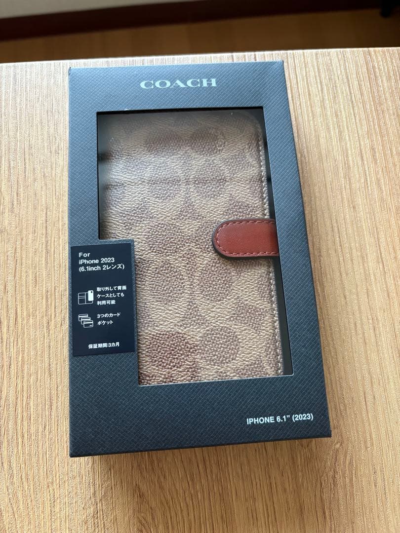 COACH フォリオ・シグネチャーキャンパス手帳型iPhoneケース