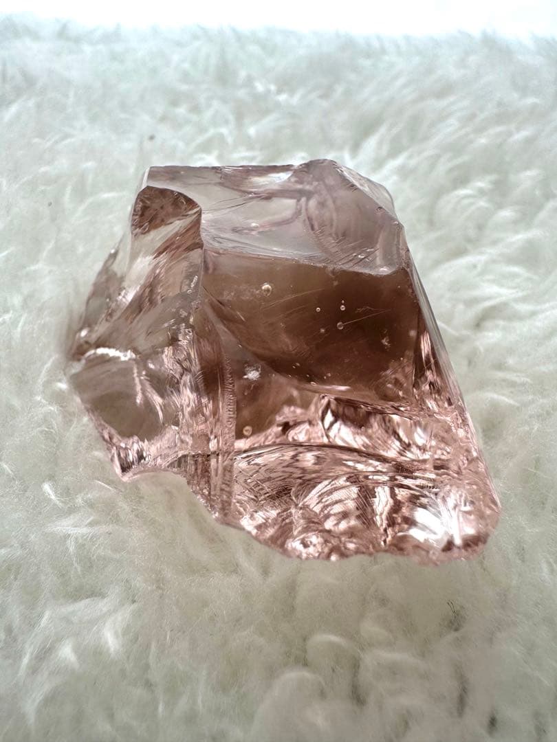 アンダラクリスタル シエラネバダ産 シャンパンピンク 置物＆ペンダントトップ