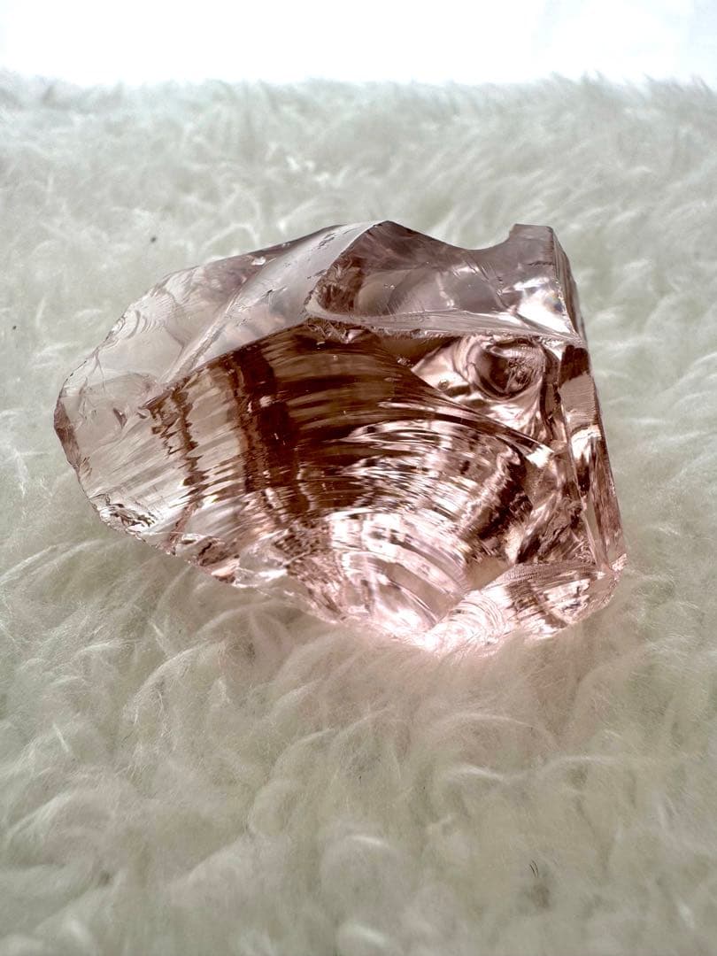 アンダラクリスタル シエラネバダ産 シャンパンピンク 置物＆ペンダントトップ