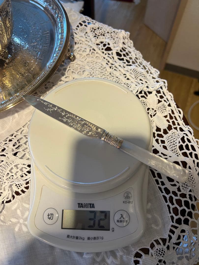 スターリングシルバー　デザートナイフ&フォーク　イギリスアンティーク