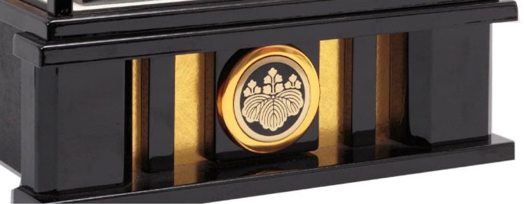 上杉謙信　東京久月　五月人形　家紋付き鎧飾り　ガラスケース入