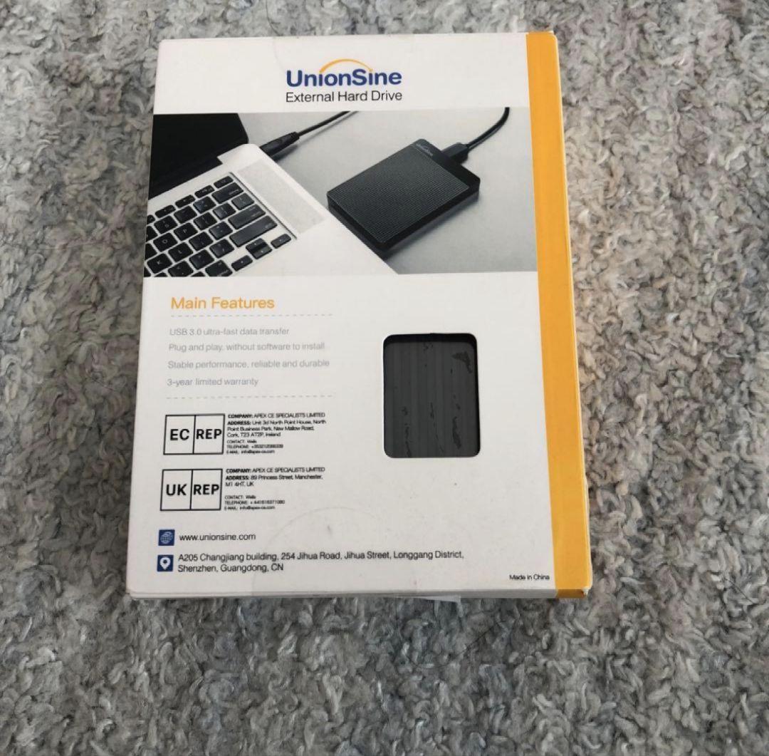 UnionSine DataPocket 1TB 外付けハードドライブ
