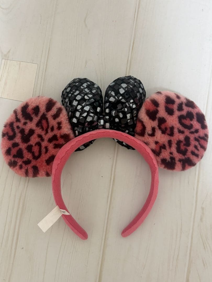 ミニー ヒョウ柄 カチューシャ