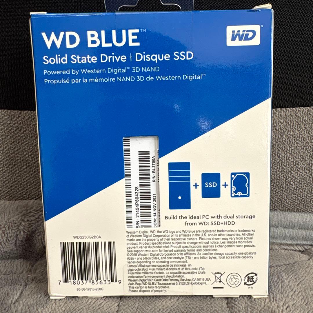 ★新品未使用！WD Blue 3D NAND SATA WDS250G2B0A★