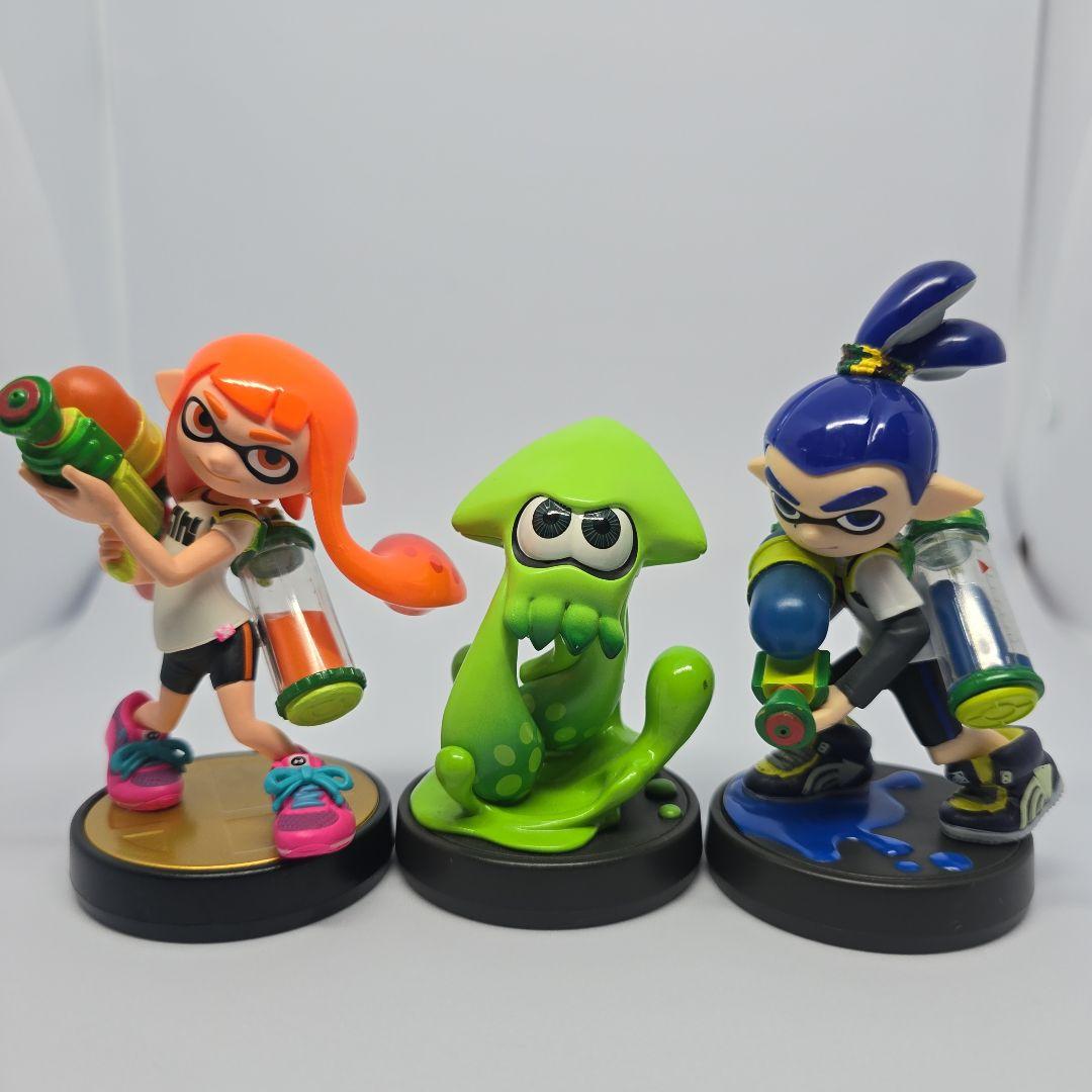 スプラトゥーンamiiboイカボーイ&イカガール&イカ3点セット