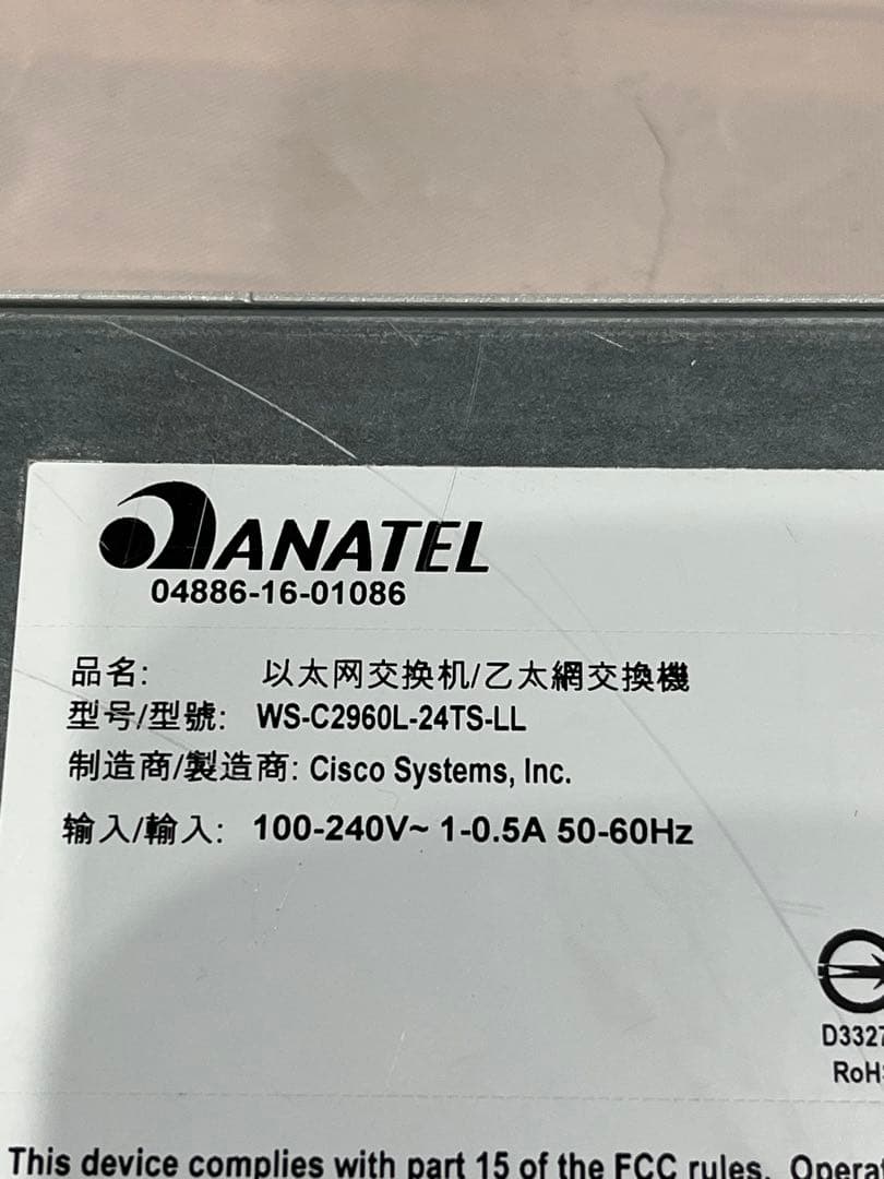ルーター・ネットワーク機器 CISCO WS-C2960L-24TC-LL