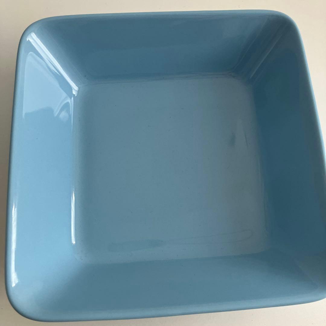 廃盤イッタラ　16cmスクエア　ライトブルー　２枚
