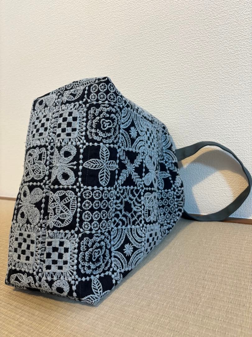 トートバッグ ミナペルホネン 巾着付き ハンドメイド