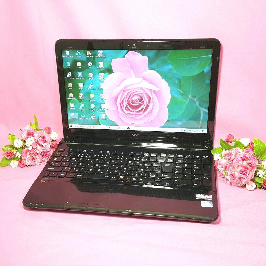 NEC/薄型LaVie/大容量500G/カメラ/USB3.0/最新Win10搭載