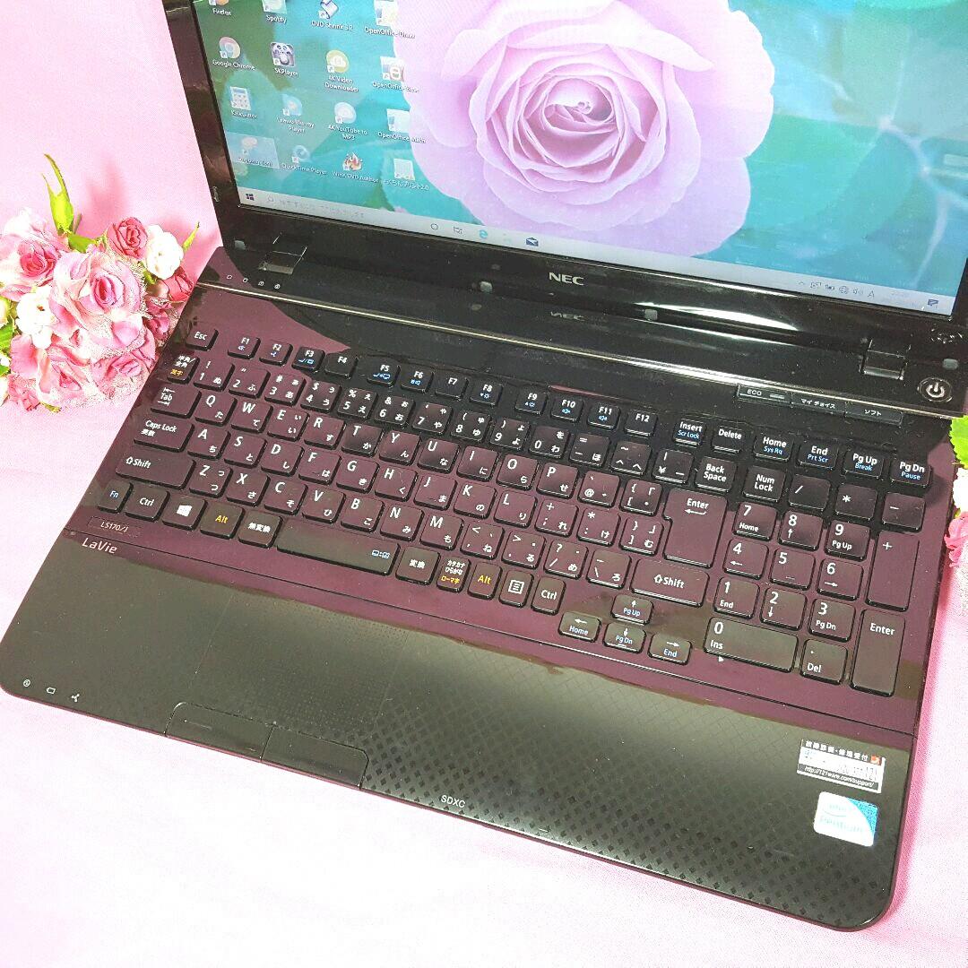 NEC/薄型LaVie/大容量500G/カメラ/USB3.0/最新Win10搭載