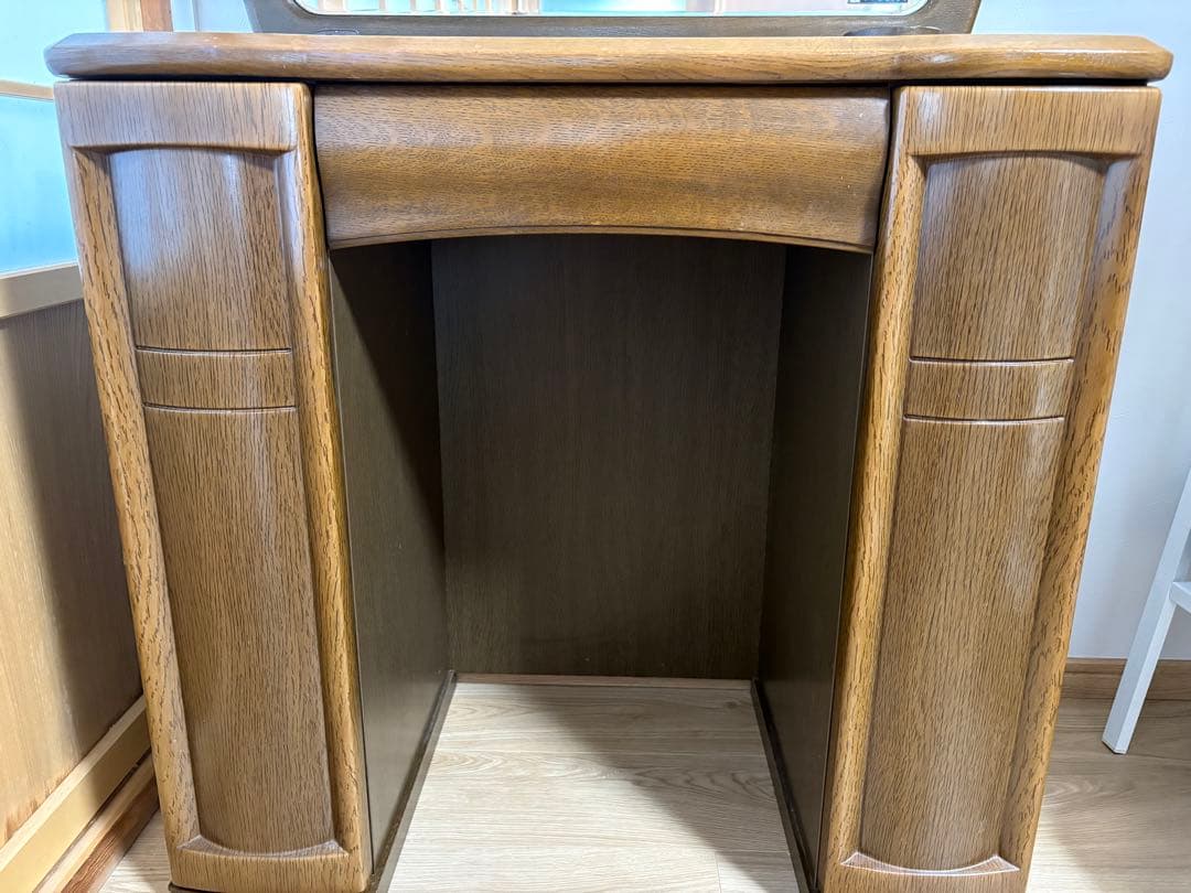 大塚家具　木製ドレッサー　鏡台　椅子なし