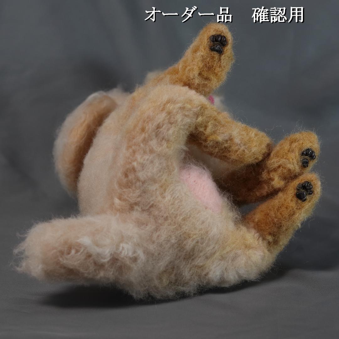 羊毛フェルト ちんちら様 　トイプードル　犬　ハンドメイド オーダー