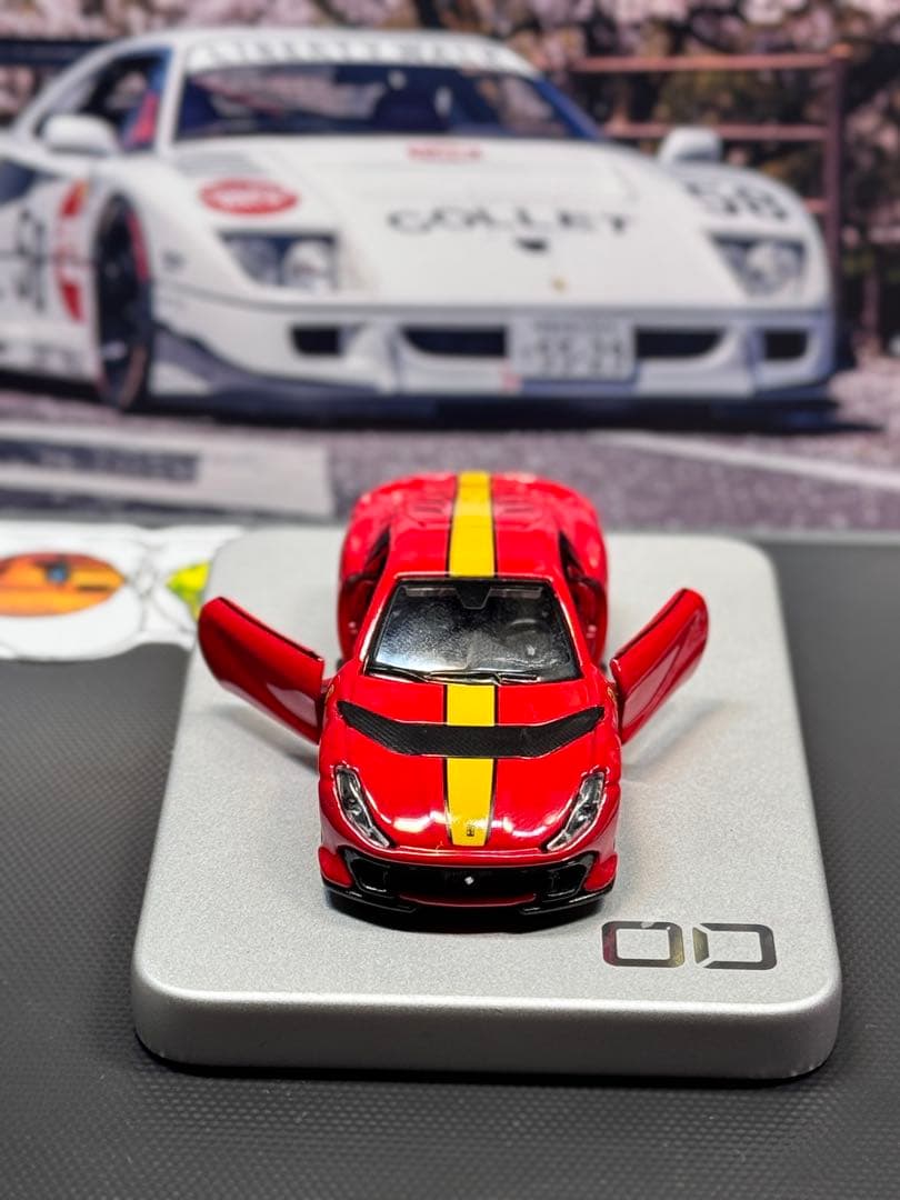 LBWK 308 GTB ミニカー 赤色 灰色2台セット レース仕様 おまけ付き