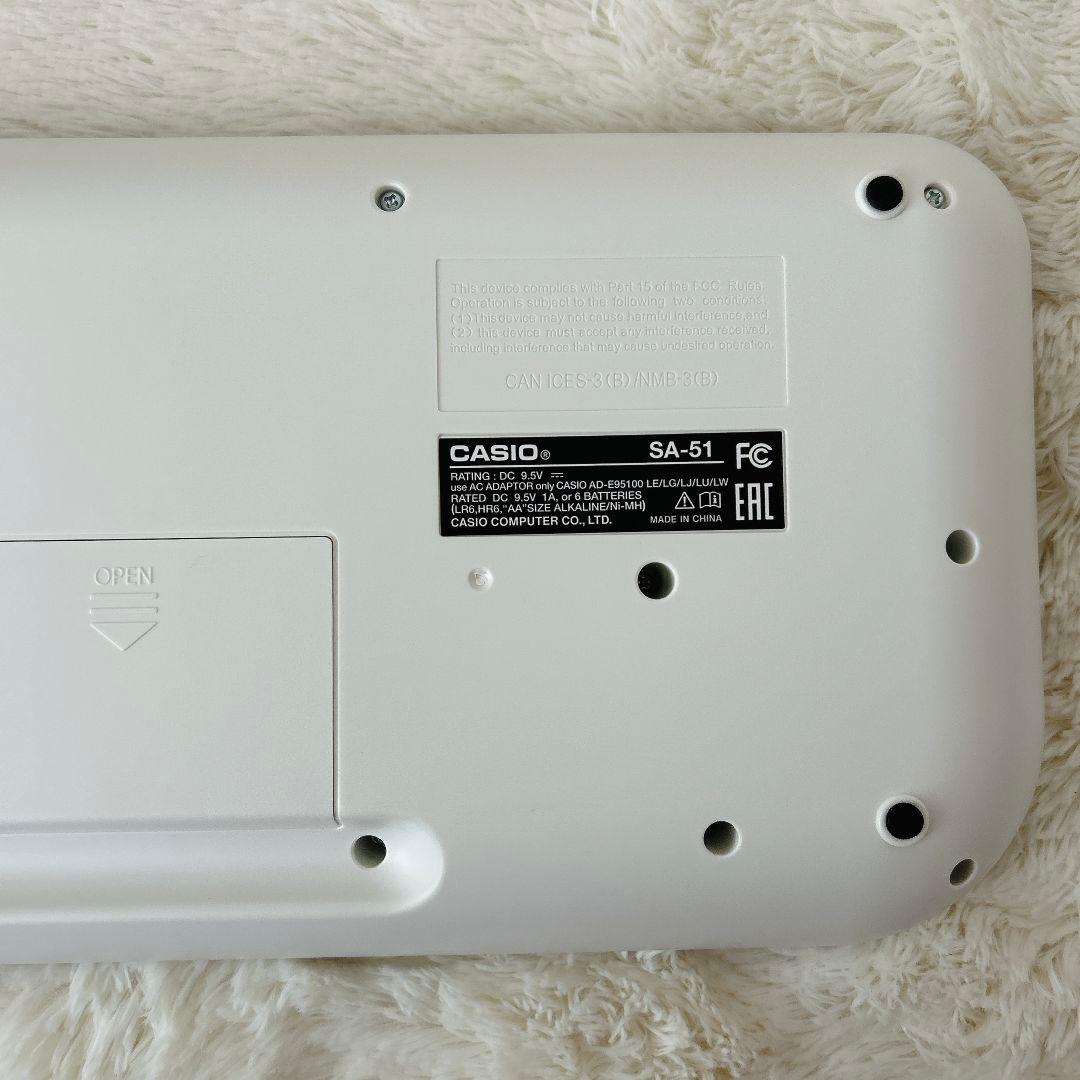 ✨未使用級✨ 極美品 CASIO SA-51 キーボード 新品ACアダプター付き