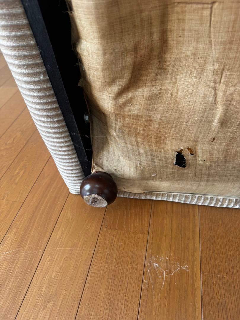 コーデュロイ 1Pソファ 1人掛け シングルソファ 1シーター モダン