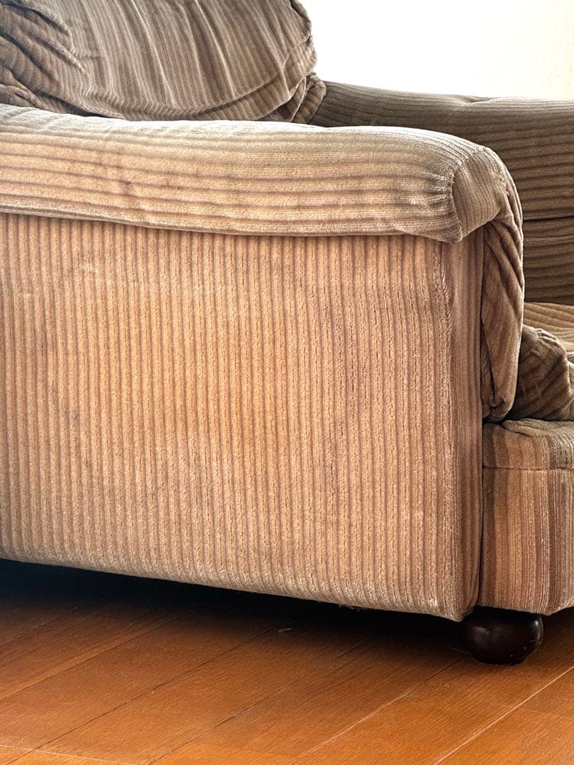 コーデュロイ 1Pソファ 1人掛け シングルソファ 1シーター モダン