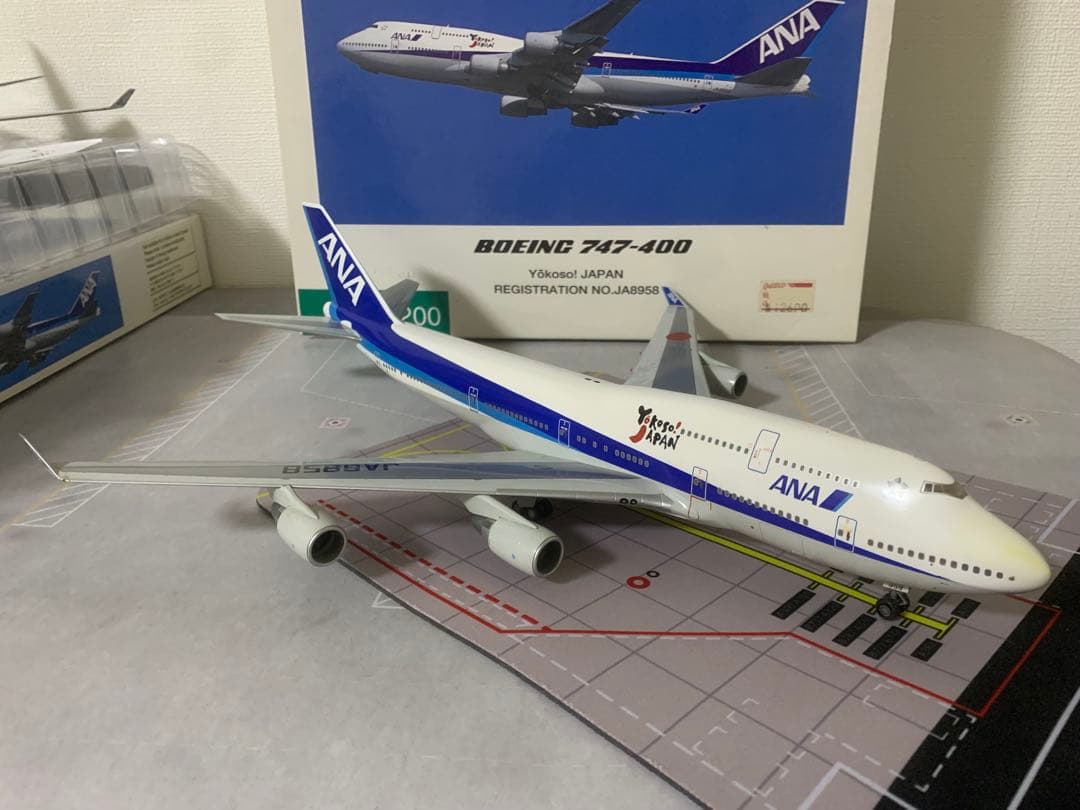 全日空商事公式モデルＢ７４７－４００ｙｏｋｏｓｏ塗装機プラスティック樹脂製モデル