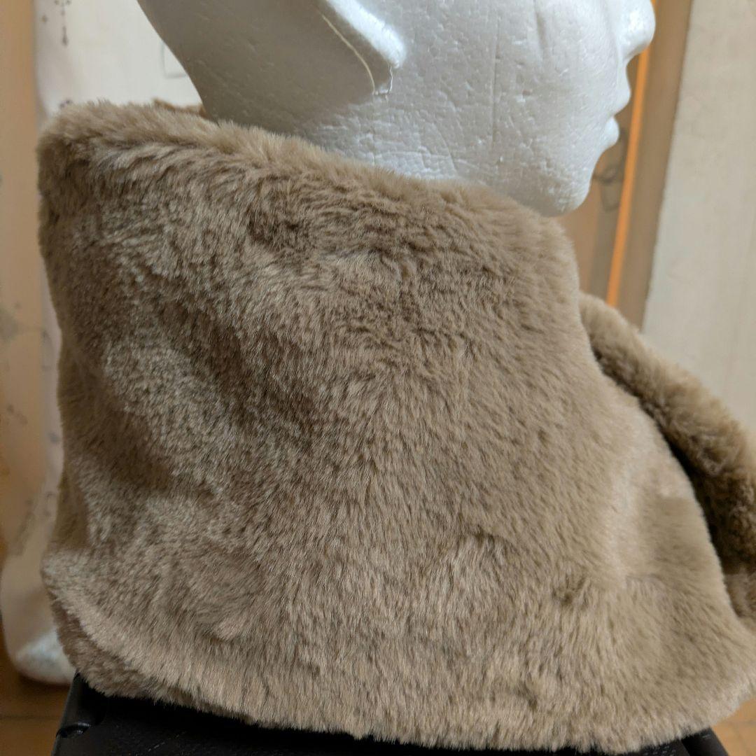 ミナペルホネン スヌード パース マスタード ハンドメイド ふわふわ