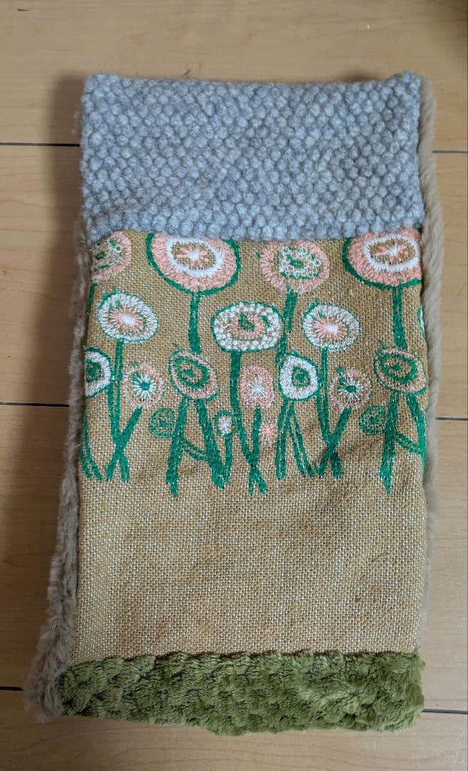ミナペルホネン スヌード パース マスタード ハンドメイド ふわふわ