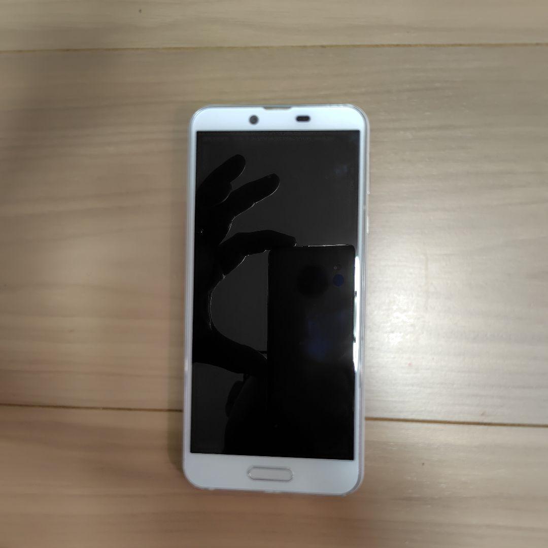 AQUOS sense plus SH-M07 ホワイト 本体 透明ケース付き
