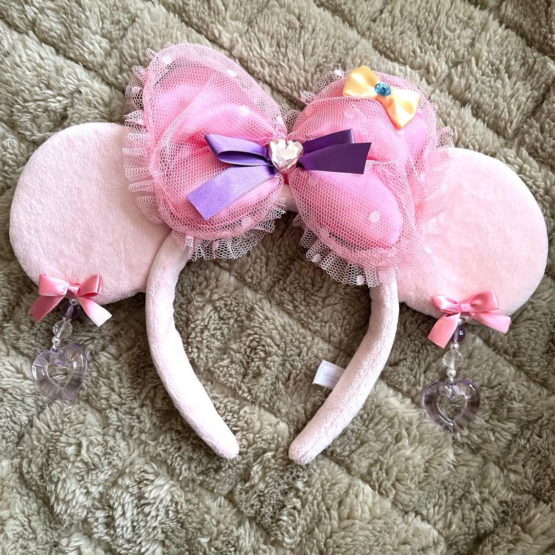 ディズニー ミニー イヤリングカチューシャ ピンク