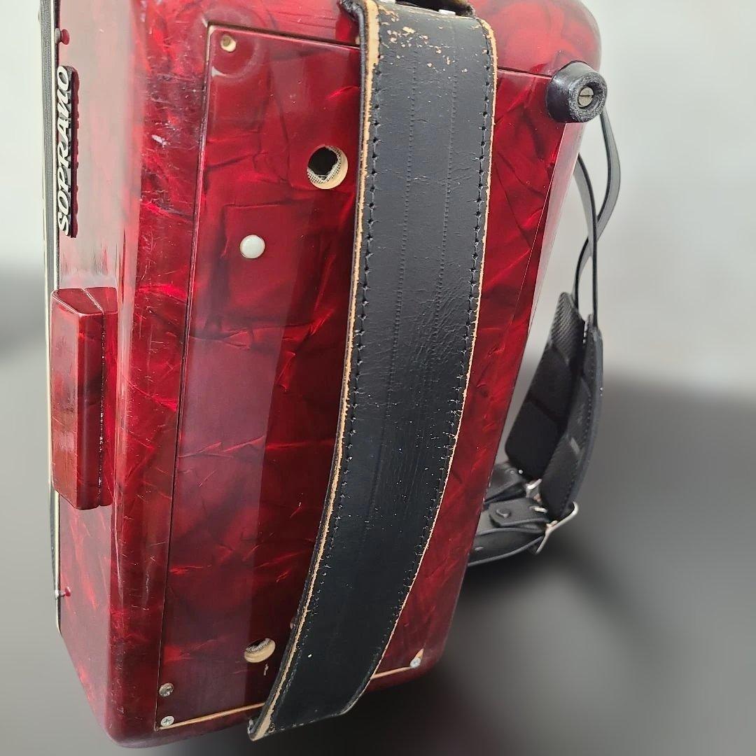 TOMBO トンボ アコーディオン 赤 ソプラノ