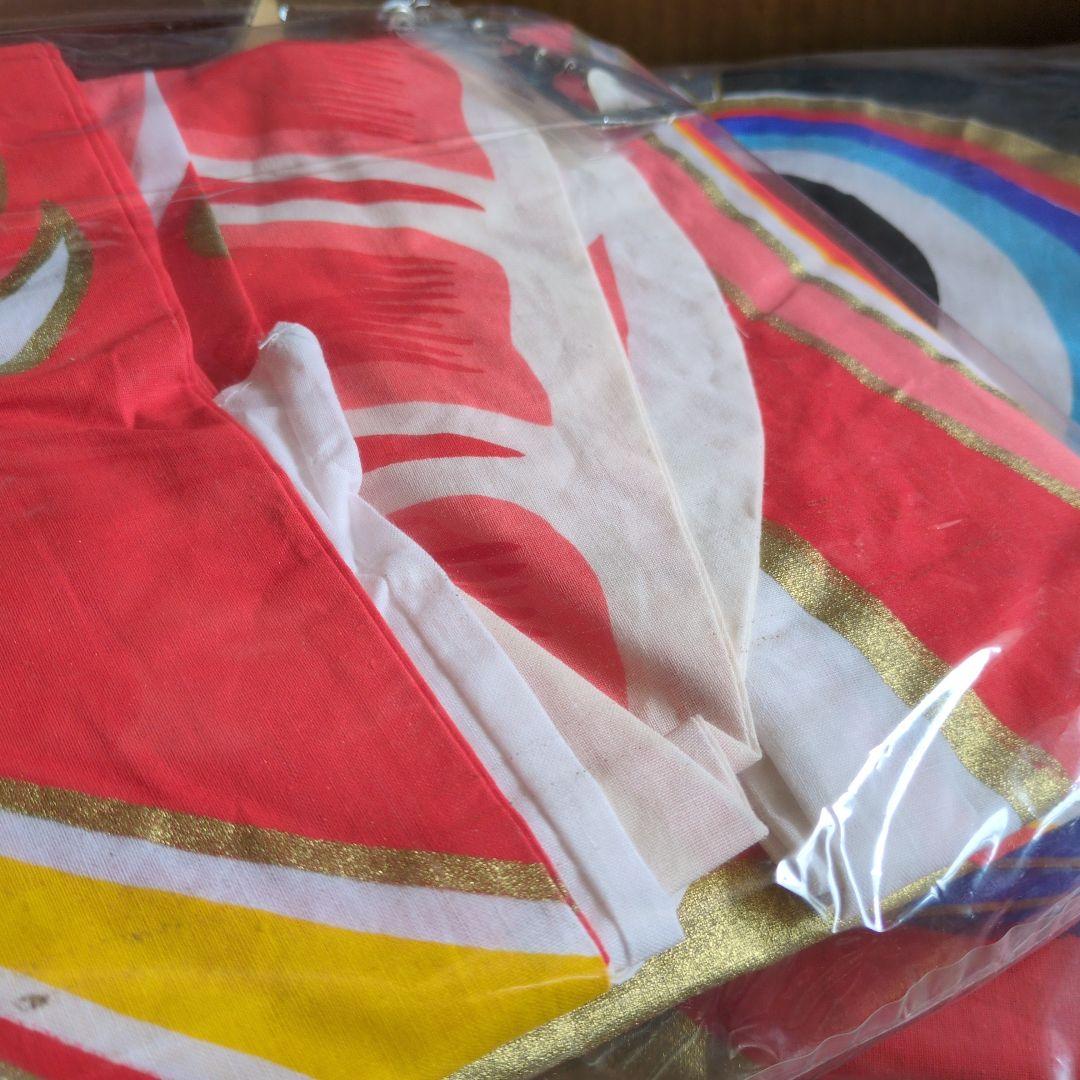 旭鯉　鯉のぼりセット　黒3.5m 赤2.5m　未使用　布製　シミあり