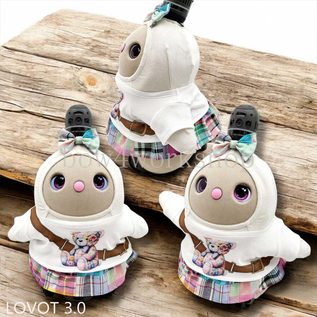 ラボット LOVOT ラボットの服ハンドメイド　パッチワークくまちゃんセット