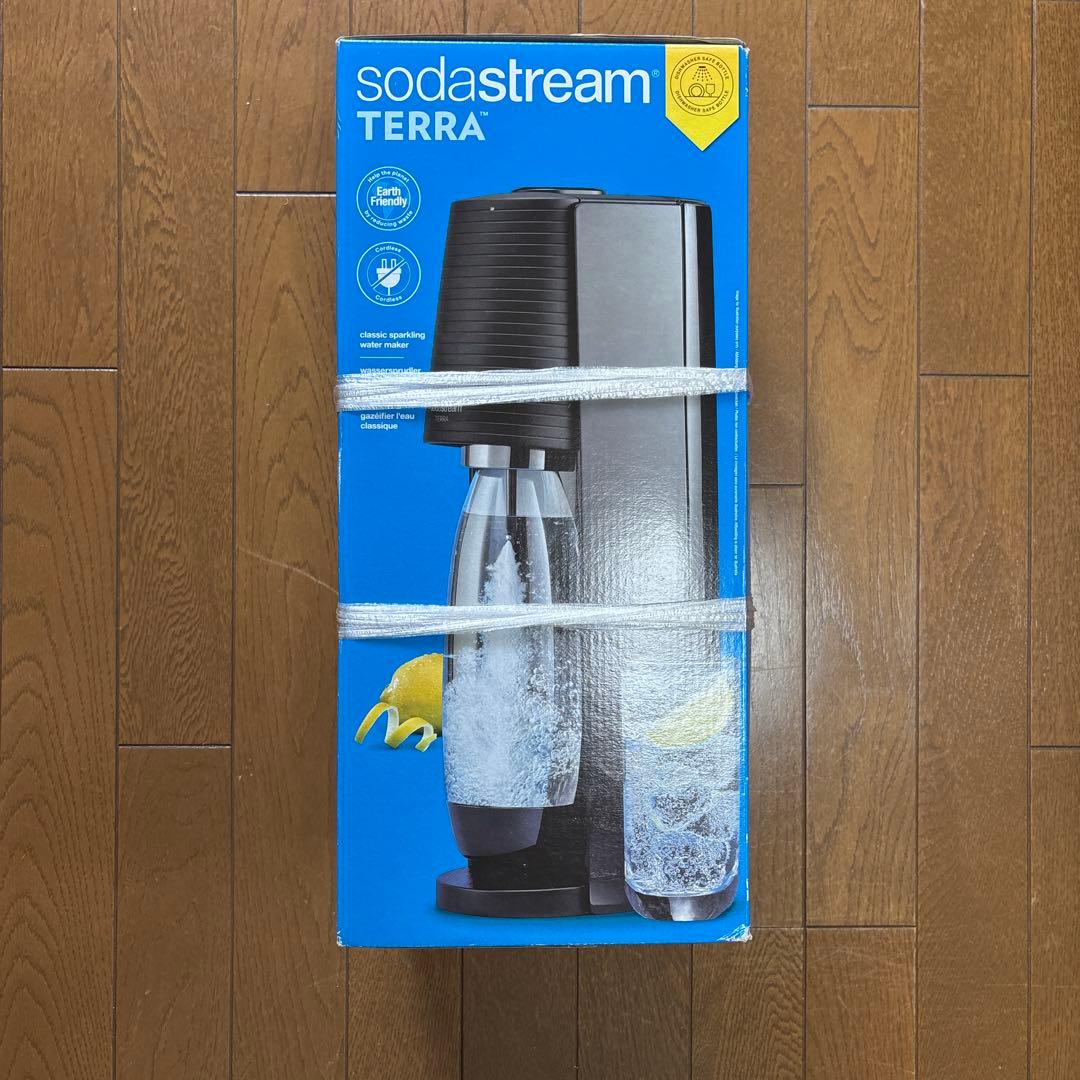 soda stream TERRA 炭酸水メーカー ボトル付き ブラック