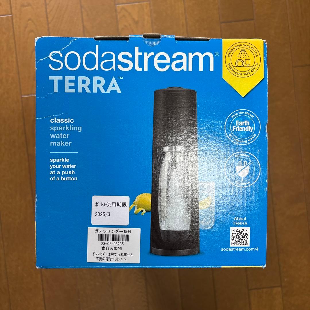 soda stream TERRA 炭酸水メーカー ボトル付き ブラック