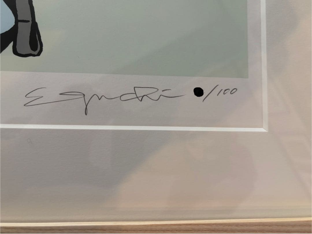 江口寿史 kotoba ED100 版画 額装UVカット ZINGARO 村上隆