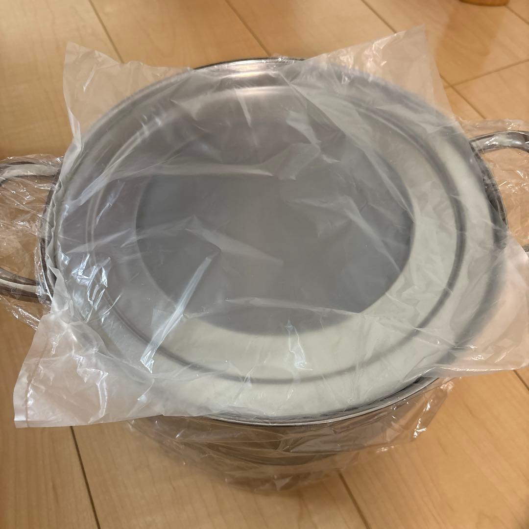 蒸篭　竹製蒸し器 ステンレス蓋付き