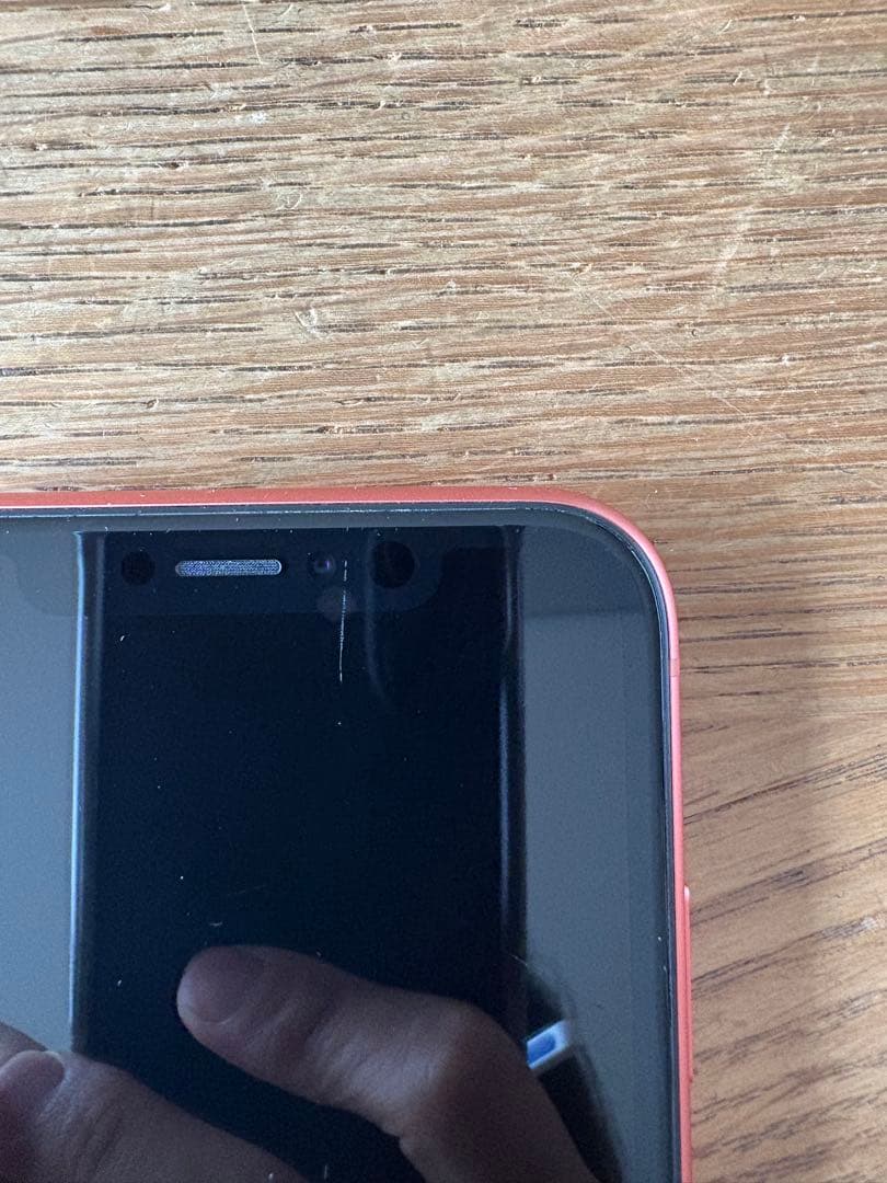【美品】Apple iPhone XR コーラル 64GB / イヤフォン付き