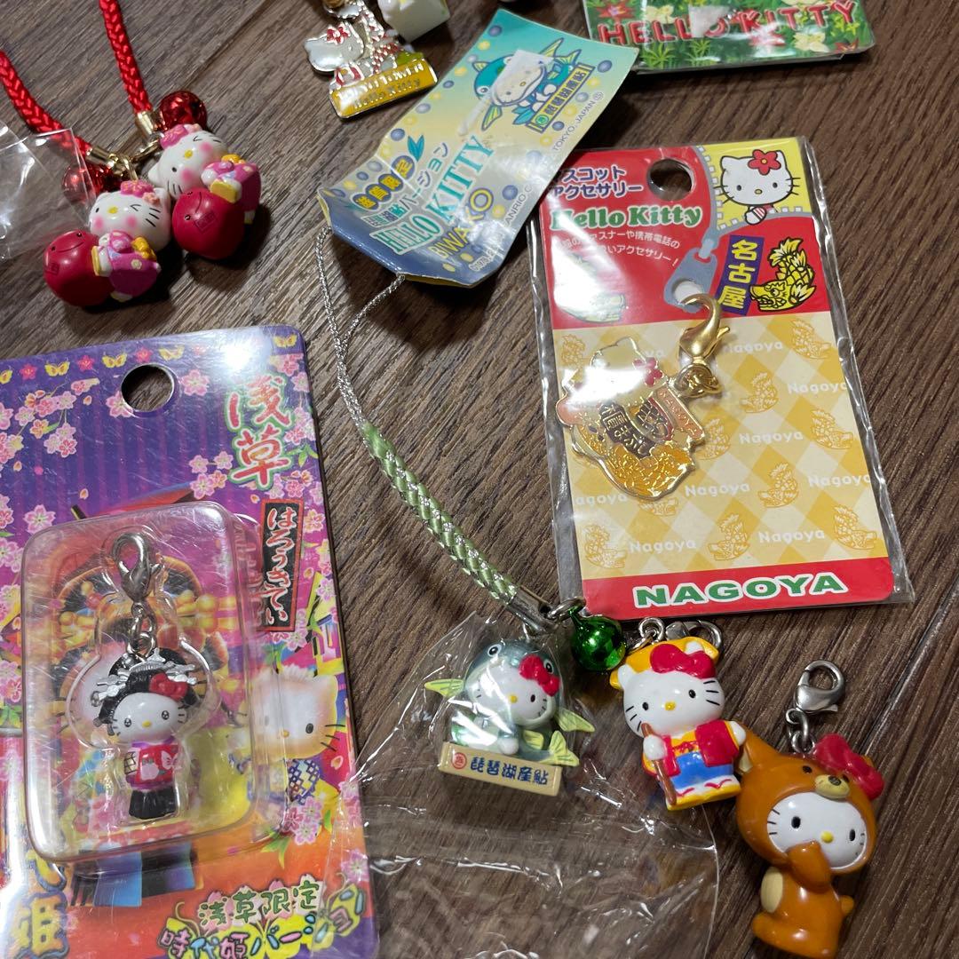 ご当地キティ ストラップセット キーホルダー