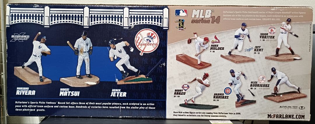 マクファーレンズ　松井秀喜／ジーター／リベラ　ヤンキースレジェンドフィギュア