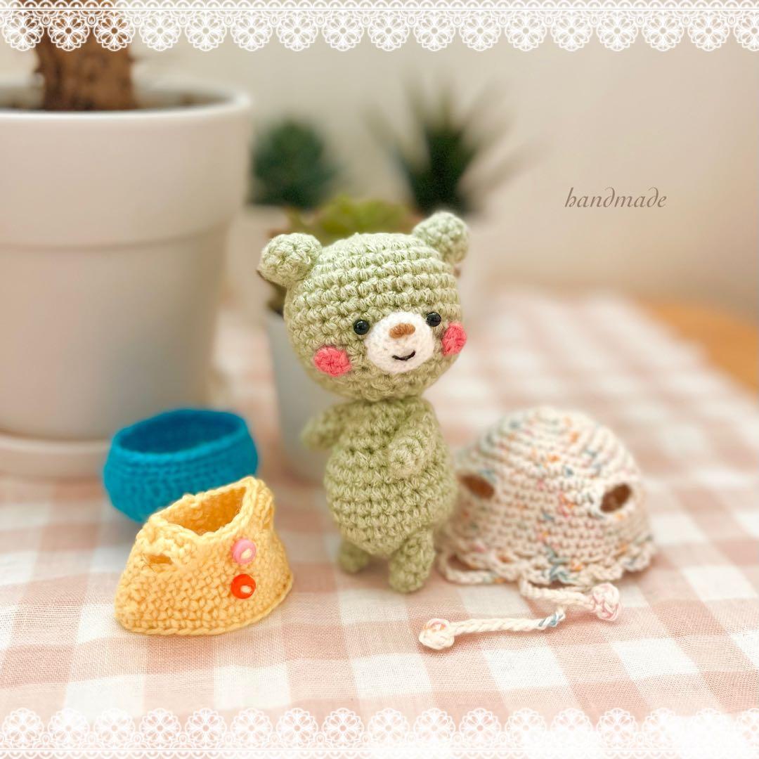 ᕱ*ᕱ様 小さなくまちゃん　あみぐるみ　ぬいぐるみ　ハンドメイド
