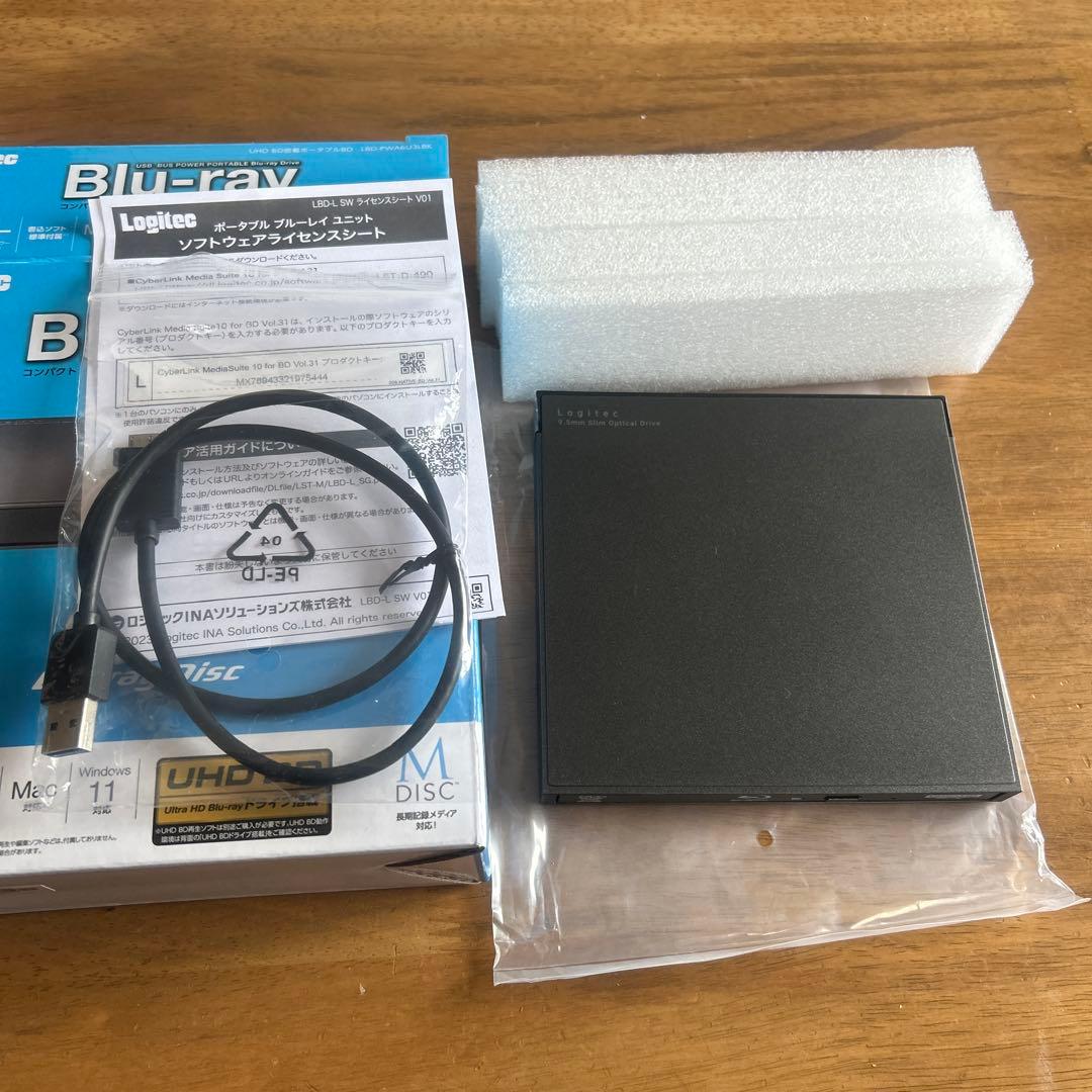 Logitec コンパクトポータブルBluRayドライブ