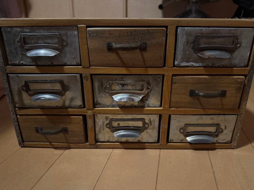 ヴィンテージ 9引き出しキャビネット アンティーク