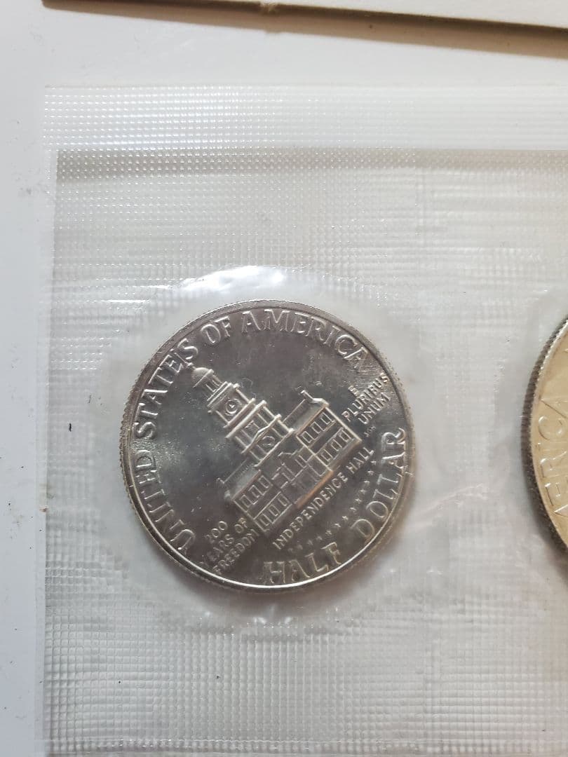 アメリカ独立200周年記念銀貨3枚セット1776−1976銀品位400/1000