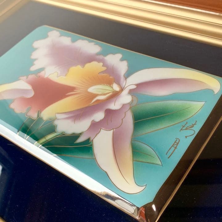 ⭐️お値下げ中⭐️ 七宝焼 額 蘭